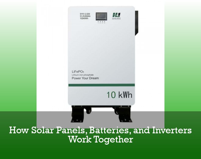 How Solar Panels, Batteries, and Inverters Work Together